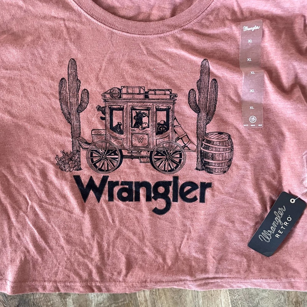 Wrangler RETRO Woman’s Graphic Crop Top Size XL